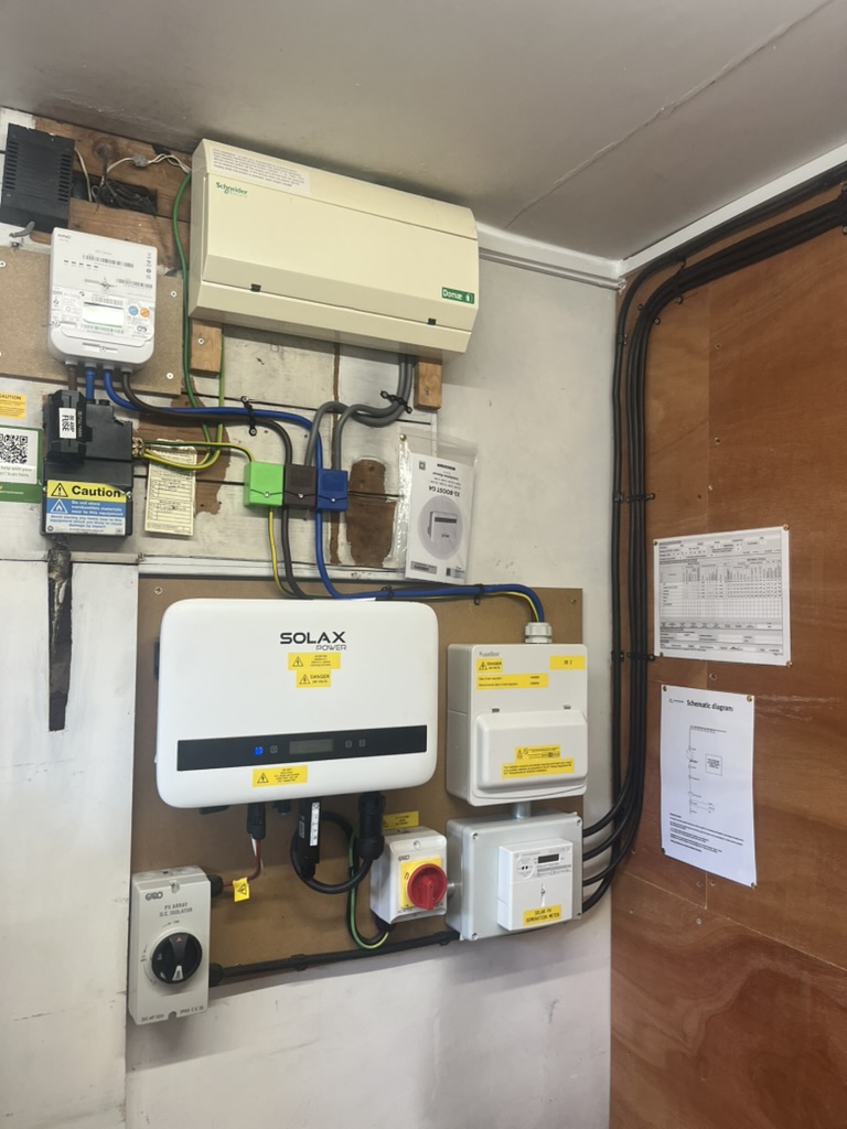 Domestic Solar PV installation roof